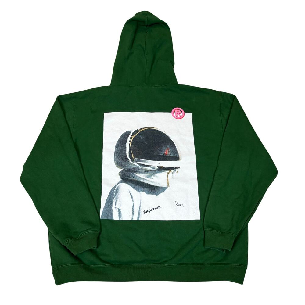 Supervsn Studios Spaceman Green Hoodie Men's XL Rare